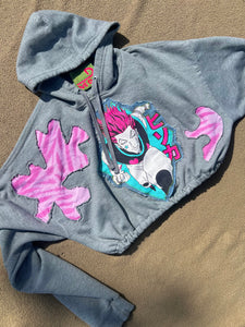 Hisoka crop hoodie