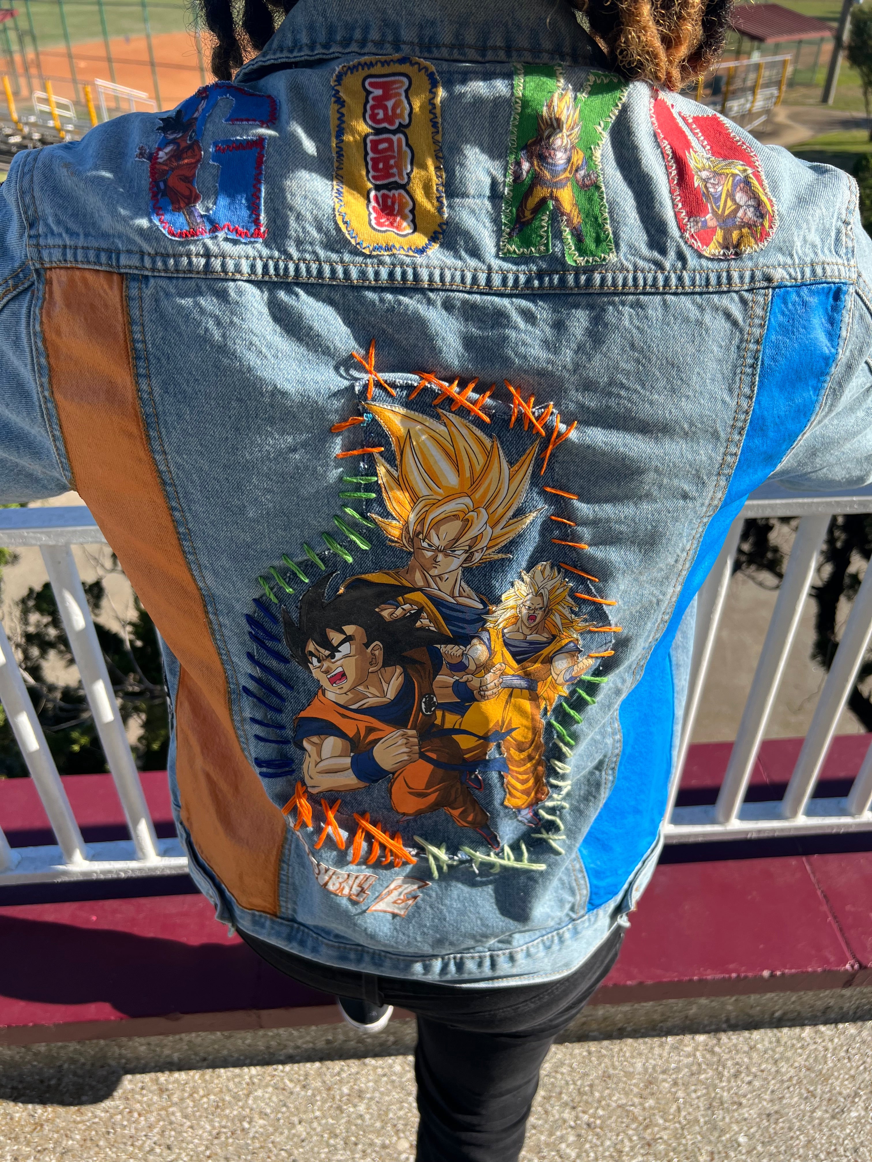 Goku transformation patch jacket