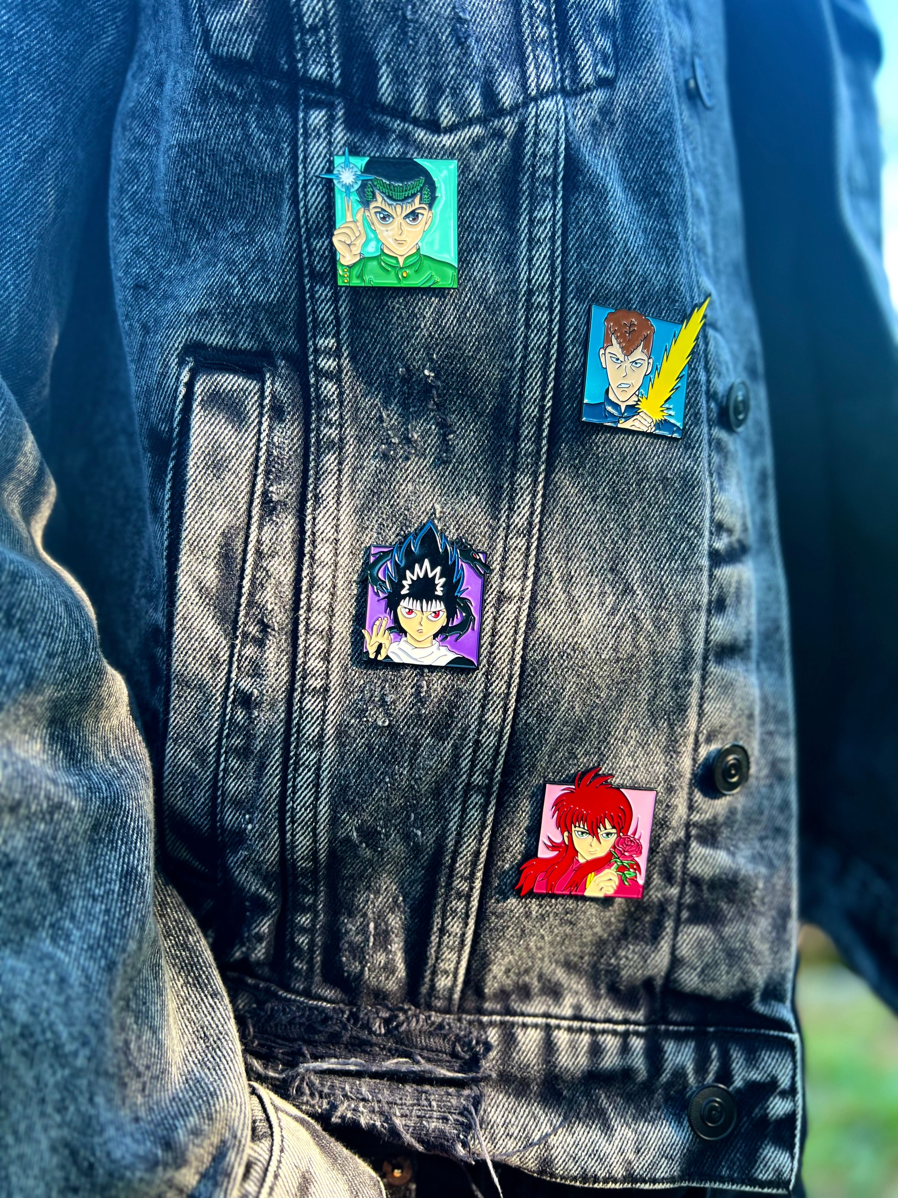 Yuyu hakusho pocket patch denim jacket