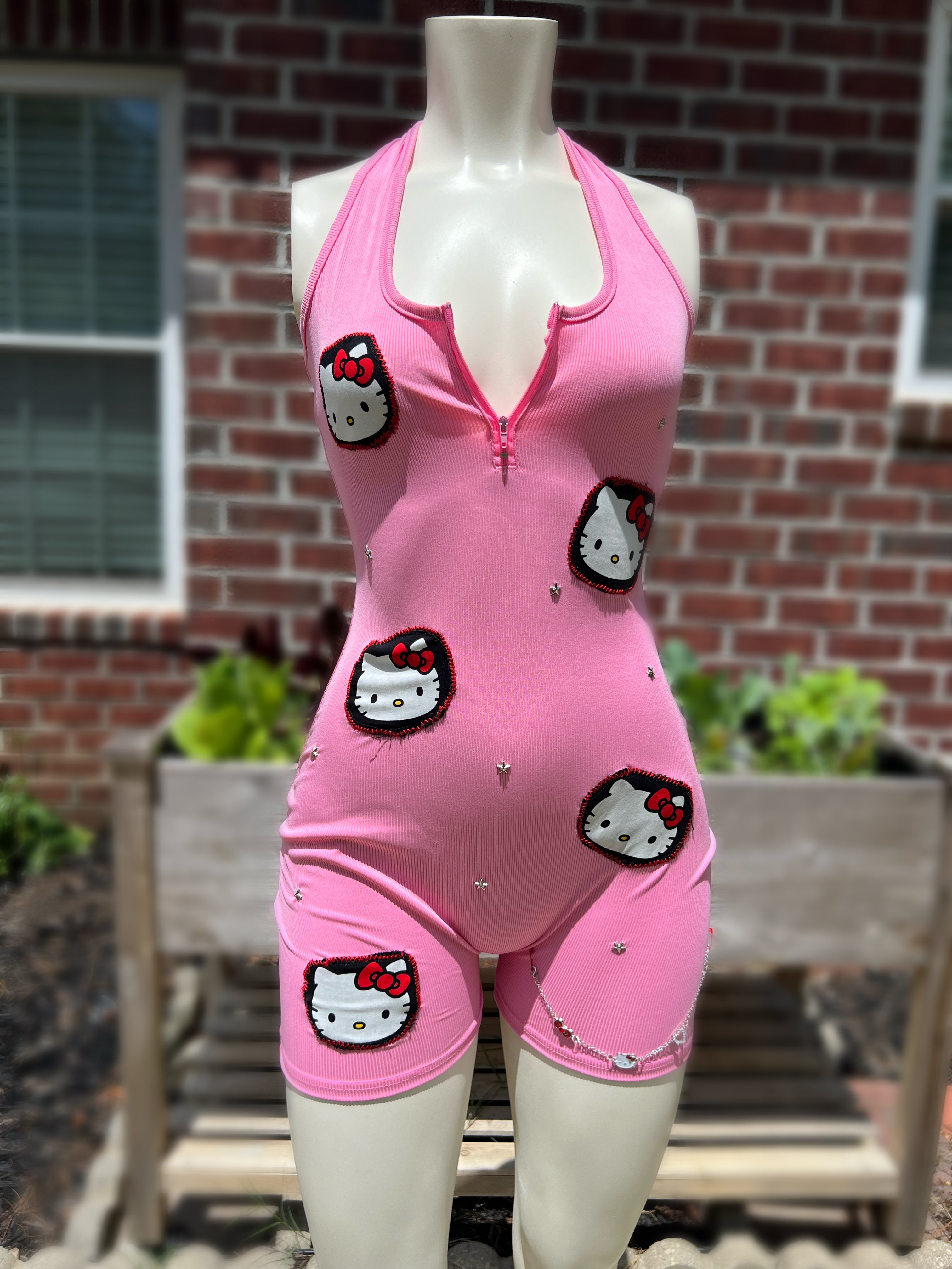 Hello kitty rockstar romper