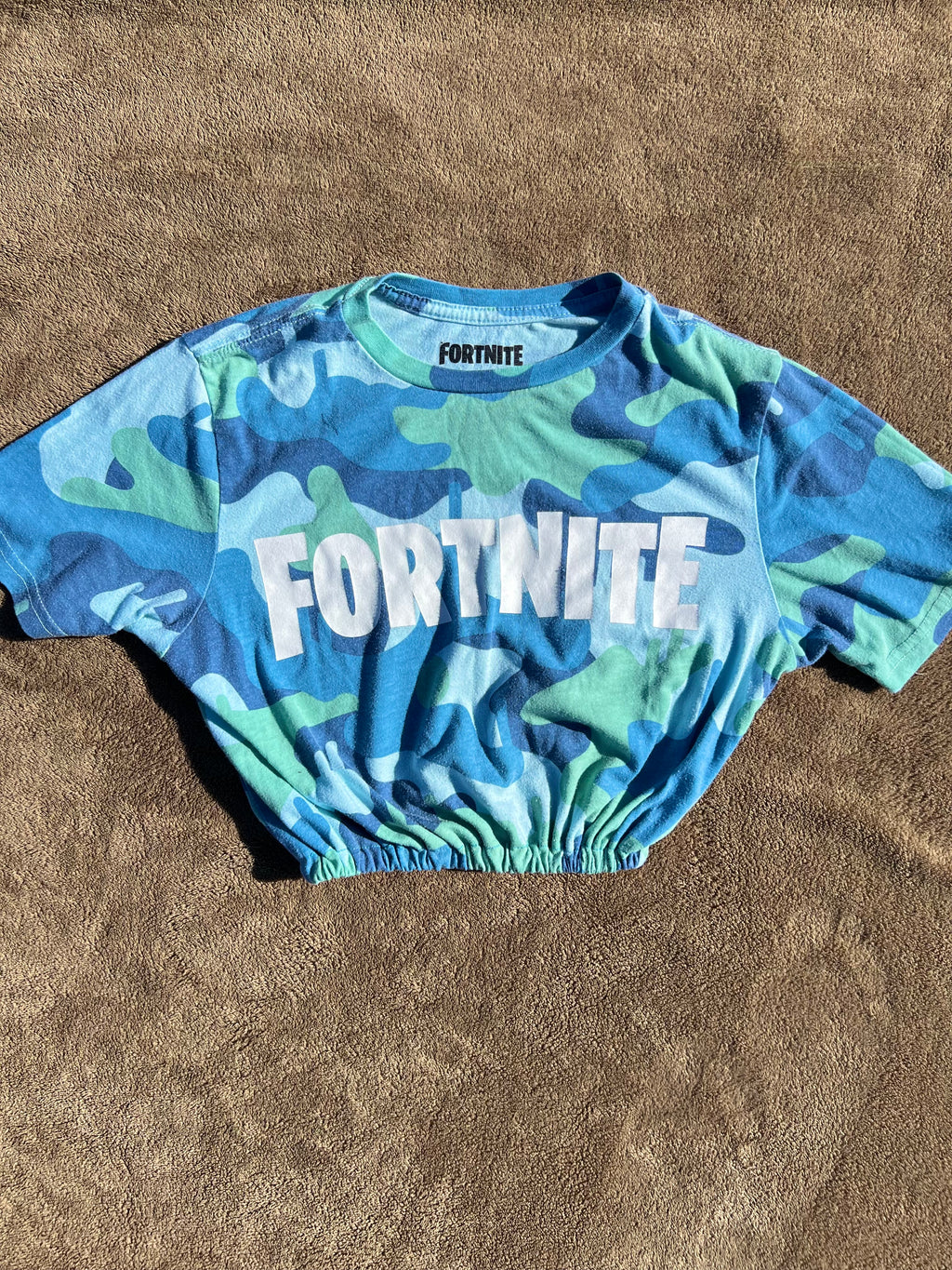 Camo Fortnite cinched crop