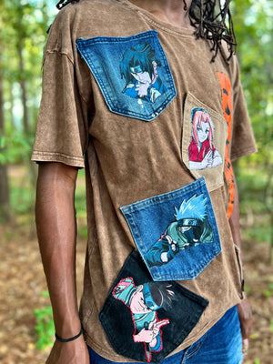 Naruto pocket patch shirt