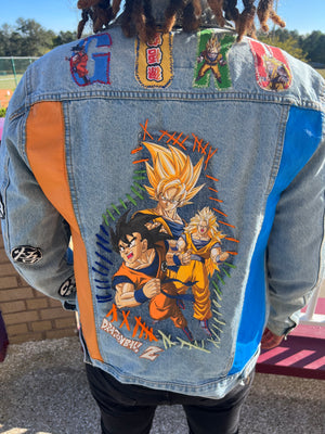 Goku transformation patch jacket