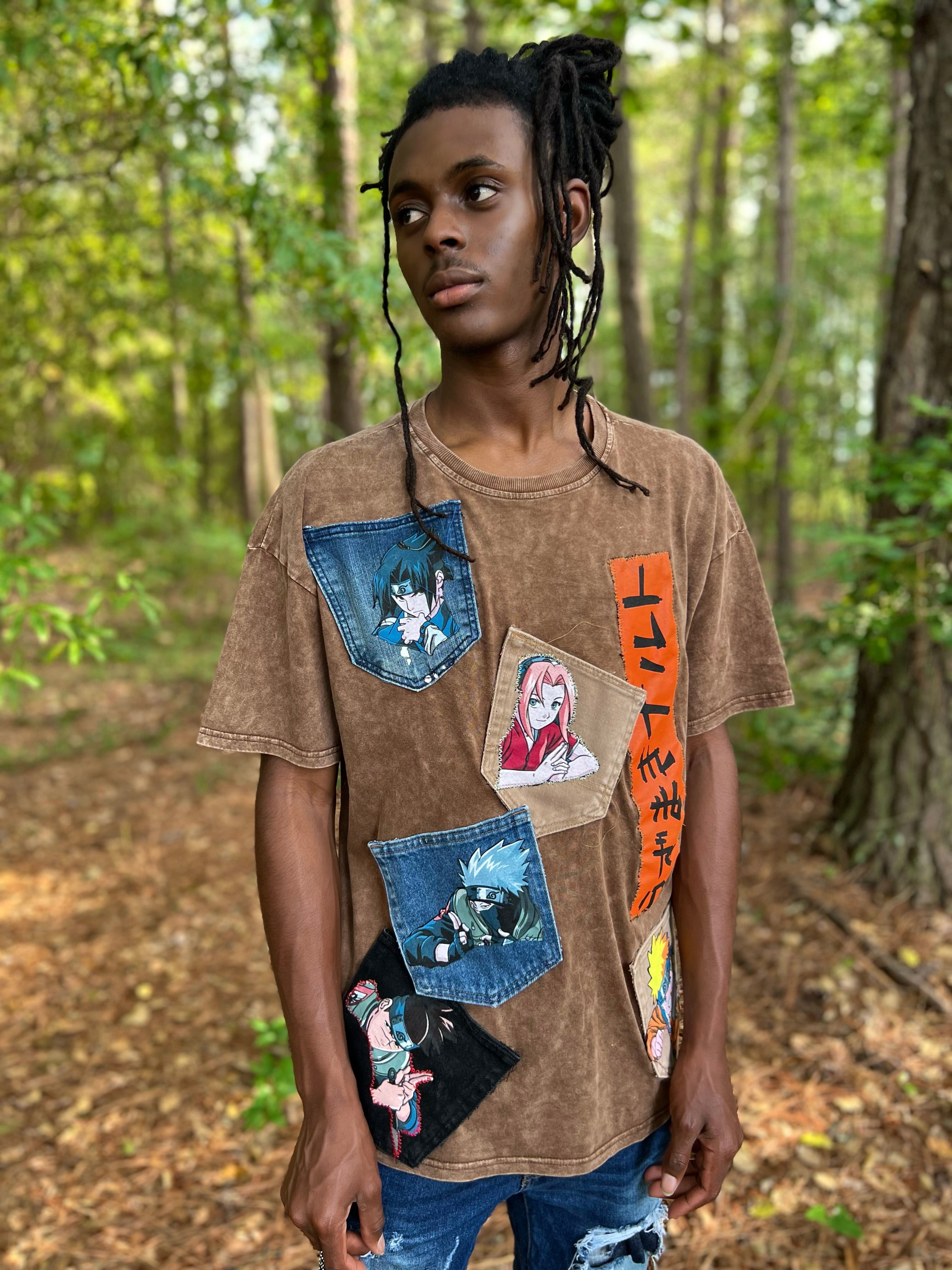 Naruto pocket patch shirt