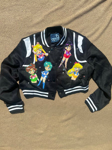 Sailor moon jewel crop bomber