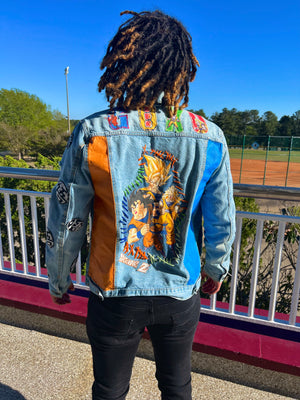 Goku transformation patch jacket