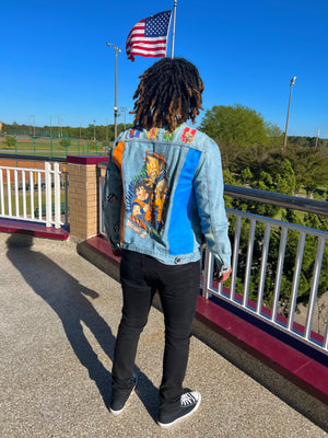 Goku transformation patch jacket