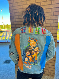 Goku transformation patch jacket