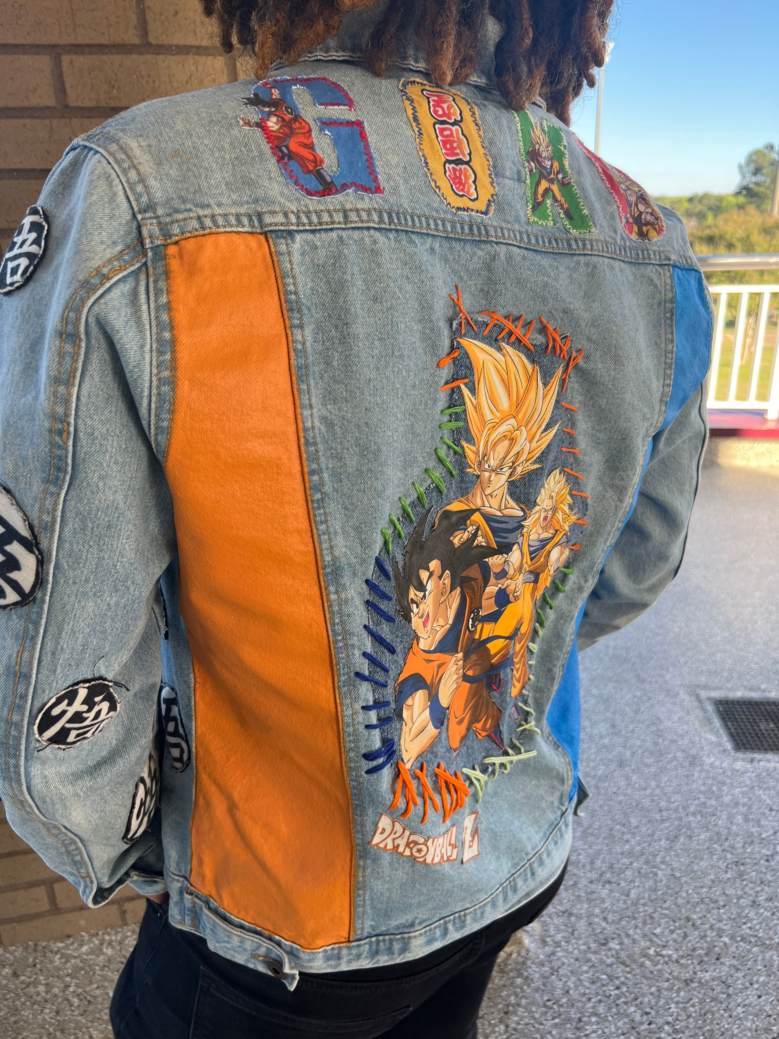 Goku transformation patch jacket