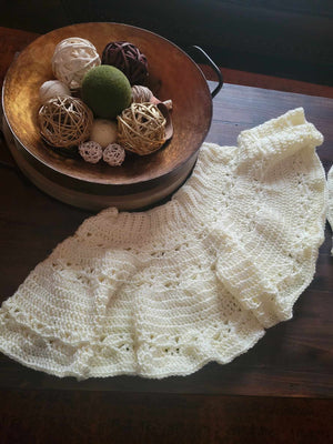 Maria cream crochet short set