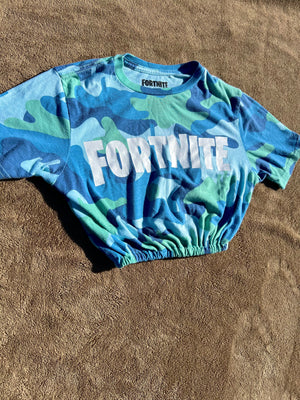 Camo Fortnite cinched crop