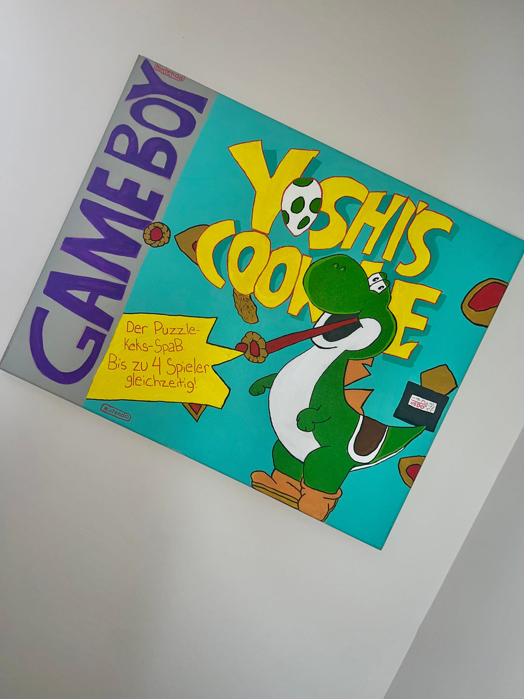 YOSHI’S cookie gameboy painting